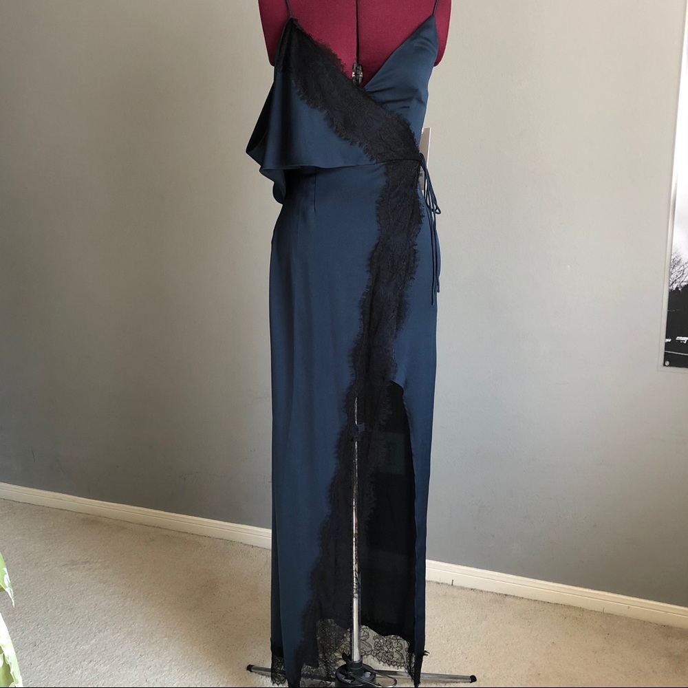 NWT Keepsake the Label Navy Blue Wrap Dress